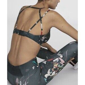 OYSHO High Rise Ankle Length Leggings Acid Palms Size XS Yoga Pilates Activewear